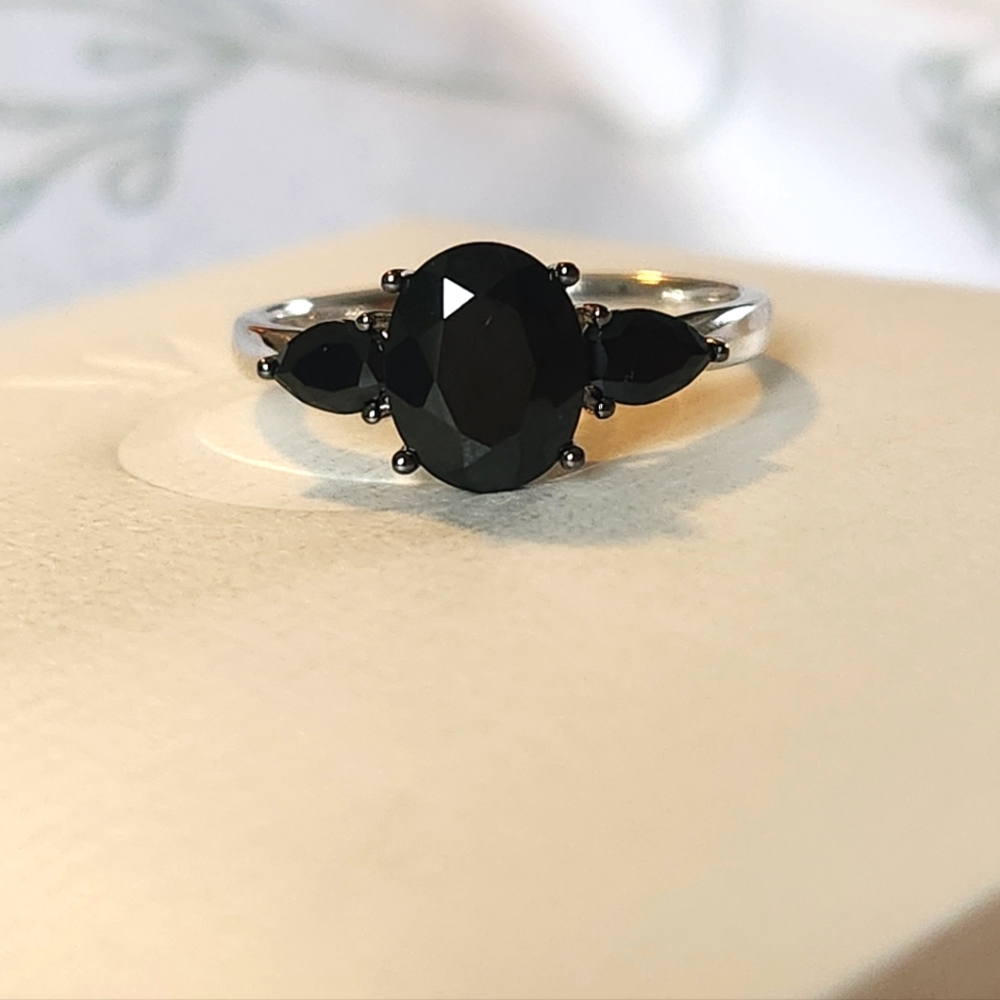 Black Spinel Ring